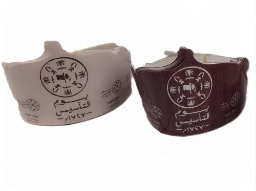 تاج ورقي يوم التأسيس -12 قطعة