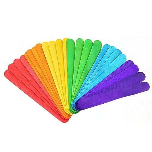 أعواد خشبية ملونة - خافض لسان ملون