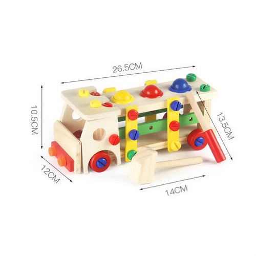 لعبه شاحنه خشبيه ممتعه