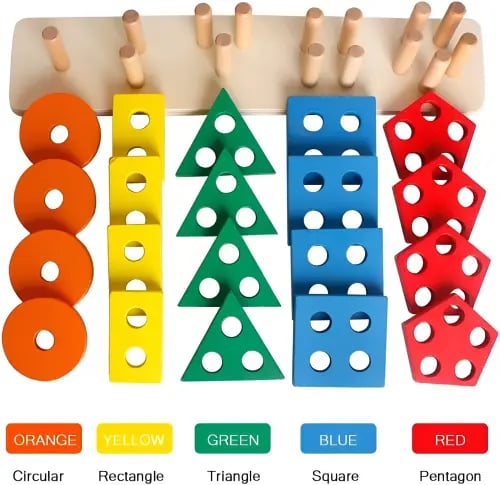 اعمدة الأشكال الهندسية