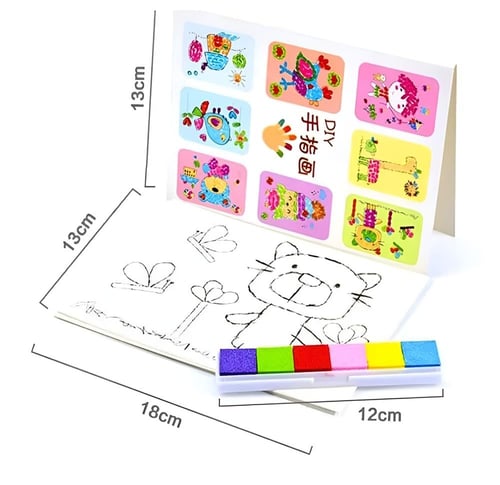 8 كروت تلوين + ألوان فينجر - لتنمية مهارات التفاعل...