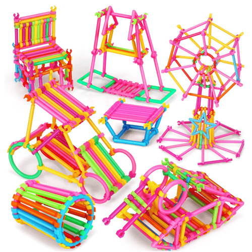 أعواد البناء الذكية الملونة لتنمية مهارات طفلك