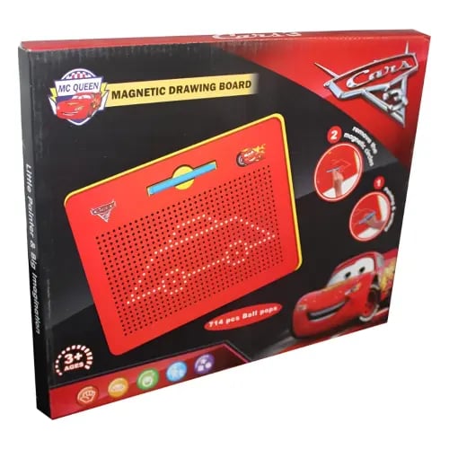 Magnetic car drawing board
