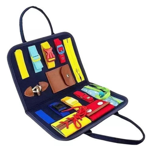 لعبة حقيبة قماشية تعليمية للأطفال - 14 وظيفة