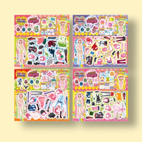 مجموعة ملصقات تنسيق شوقو كارا العشوائية