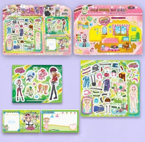 مجموعة ملصقات تنسيق شوقو كارا العشوائية