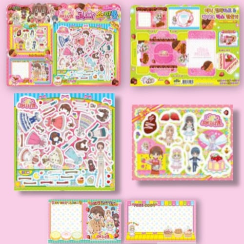 مجموعة ملصقات تنسيق صانعة الحلويات العشوائية