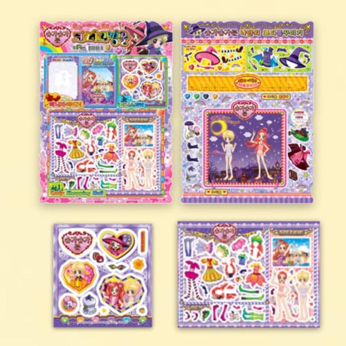 مجموعة ملصقات تنسيق حروف السكر العشوائي