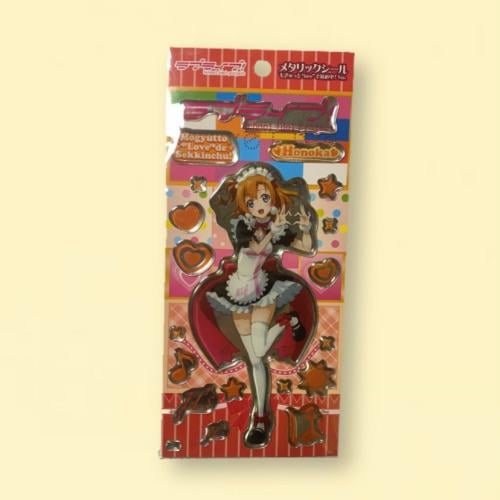 ستيكر لوف لايف المعدني شخصية هونوكا