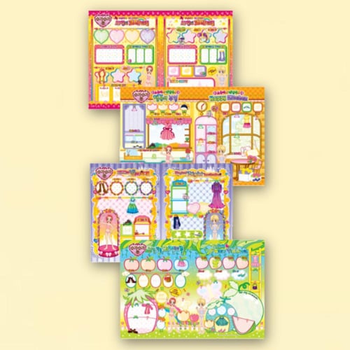 مجموعة ملصقات تنسيق حروف السكر العشوائي