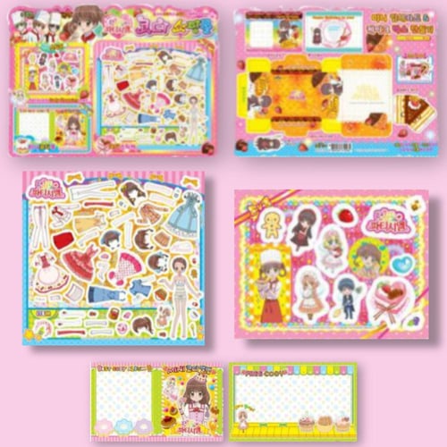 مجموعة ملصقات تنسيق صانعة الحلويات العشوائية