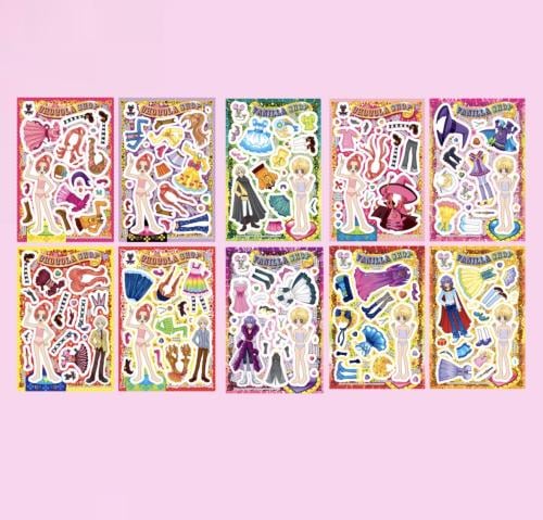 ملصق تنسيق حروف السكر العشوائي الصغير