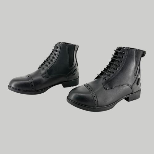 بوت فروسية جلد صناعي قصير + رباط