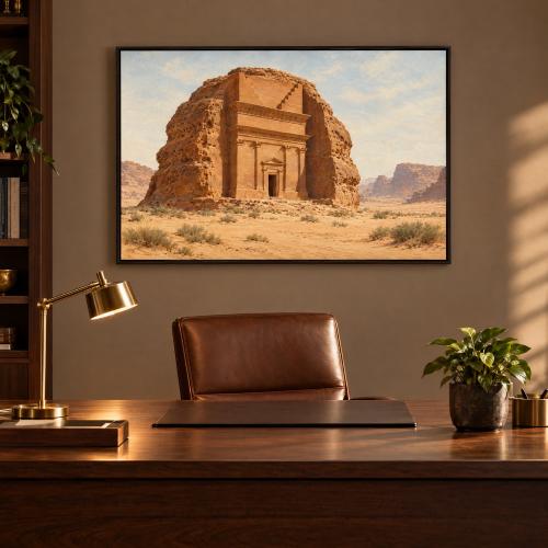 لوحة الحجر ومدائن صالح في العلا