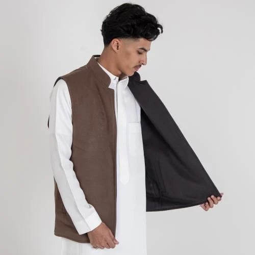 سديري رجالي بني ورمادي غامق