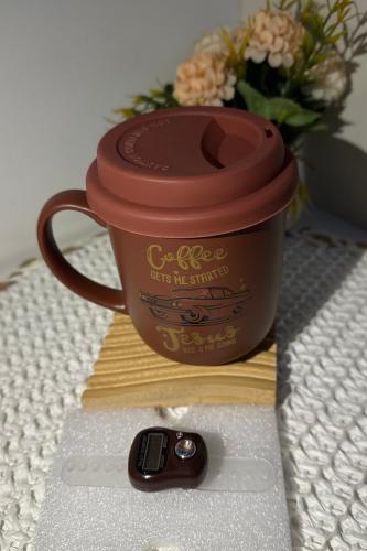 كوب مميز مع هدية خاتم استغفار