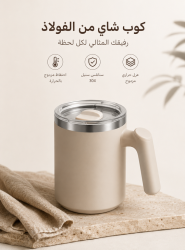 كوب الرحلة الحراري الفاخر 430 مل