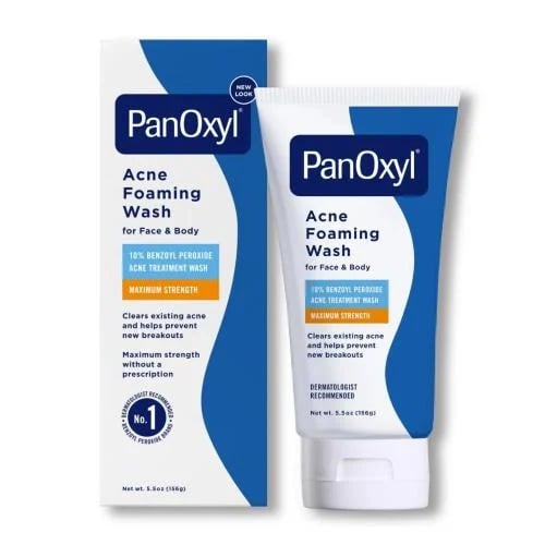 BanoXil foaming acne wash with maximum strength with Benzoyl Peroxide 10%, 156 grams