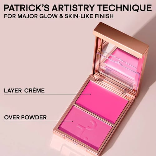 PATRICK TA باتريك تي اي احمر خدود مزدوج كريم وبودر...