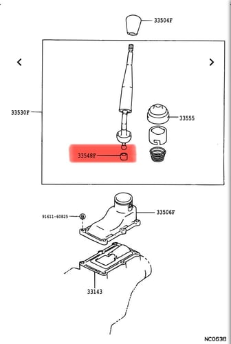 جلبة عصاء قير شاص+ربع98-06 هايلكس2006-2015