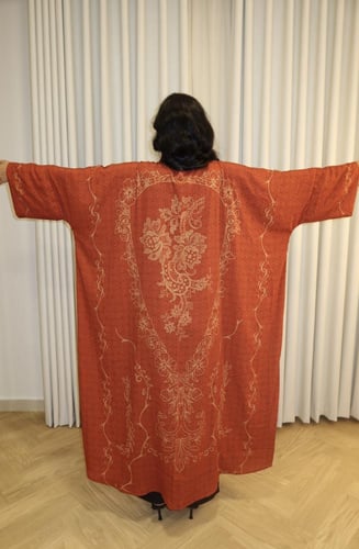 Sidra Abaya | عباية سدرة ( اللون البرتقالي الغامق)