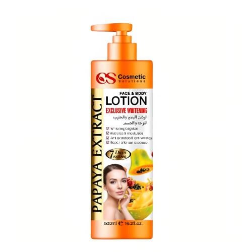 COSMETIC-لوشن البابايا والحليب للوجة والجسم 500مل