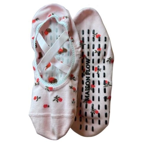 Dusty Rose Classic Ballerina Grip Socks
