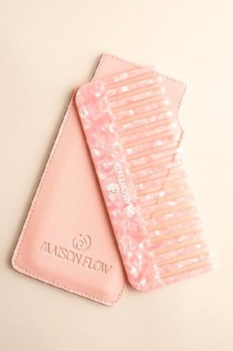 Pink Blossom Hair Comb Set