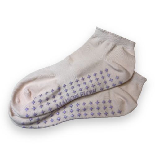 Custard Cloud Classic Grip Socks