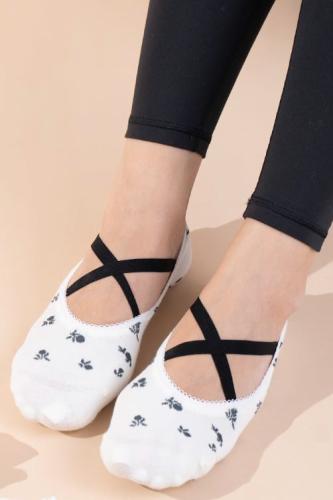 Ink Bloom Classic Ballerina Grip Socks