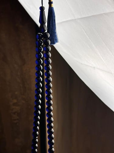 مسباح زعفراني حرباء ازرق كحلي كركوشة تفصال