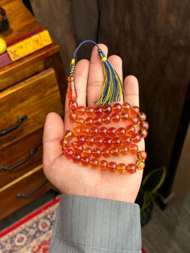 مسباح زعفراني عسلي كركوشه تفصال