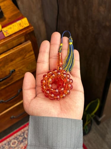 مسباح زعفراني عسلي كركوشه تفصال