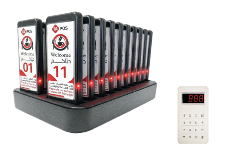 نظام انتظار المطاعم اللاسللكى