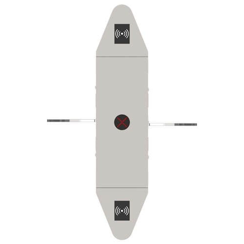 بوابة مرور افراد بالبصمة والكارت موديل FBL 4200 (...