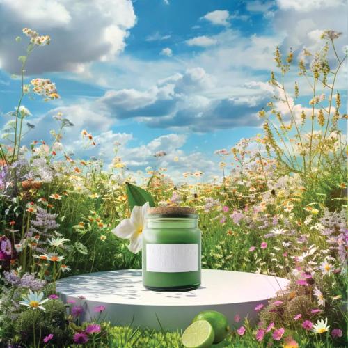 شمعة الحديقة الممطرة