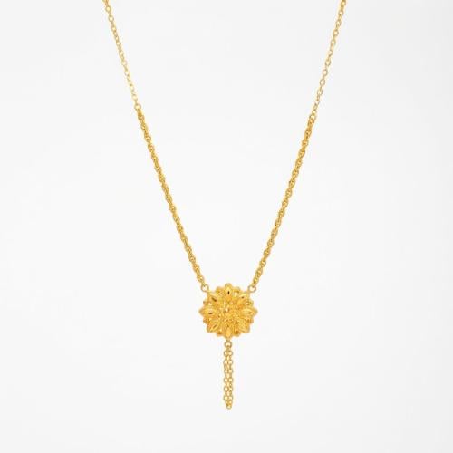 عقد كرسي جابر المبروم ذهب عيار 21