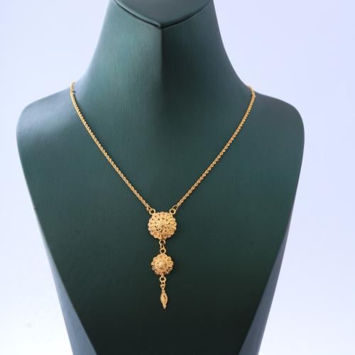 عقد ذهب كرسي جابر عيار 21