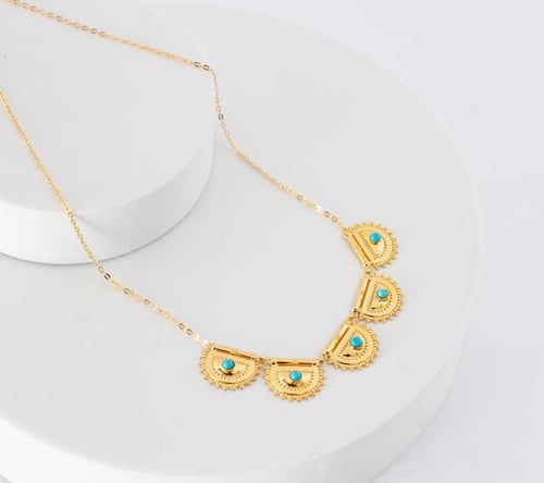 عقد البراشي ذهب عيار 21