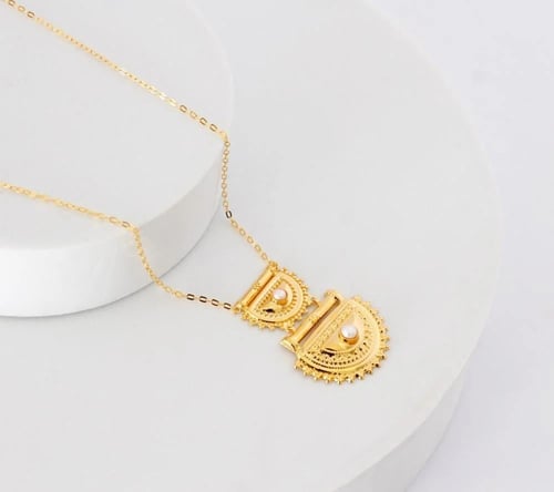 عقد البراشي ذهب عيار 21