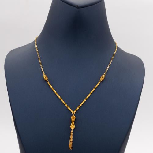 عقد ذهب عيار 21