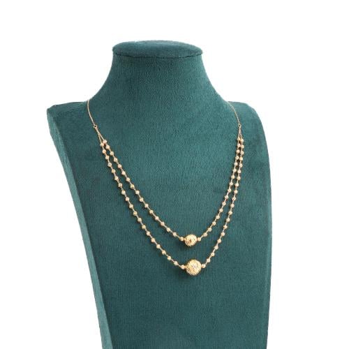 عقد ذهب عيار 21