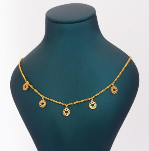 عقد ذهب عيار 21