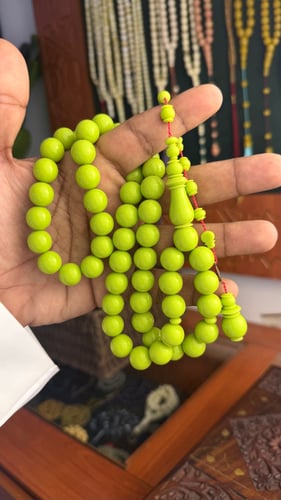 مسباح ضومنه صب جديد فستقي حزوز - خراطة ورشة الزعيم