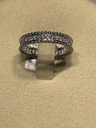 خاتم ألماس بتصميم مزدوج فاخر