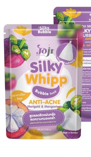 Acne-fighting foaming soap with marigold and mango...