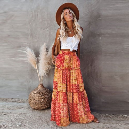 Orange Santorini - Skirt