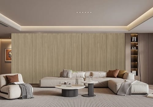 بديل الشيبورد خشبي فاتح مائل للزيتي/الرملي 🌾🌿3