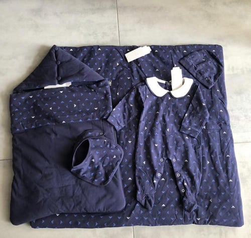 طقم ارماني سماوي ٥قطع