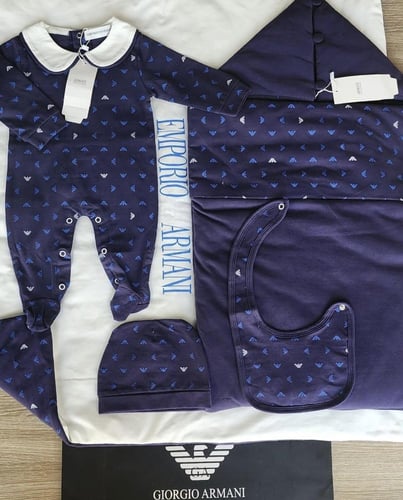 طقم ارماني سماوي ٥قطع